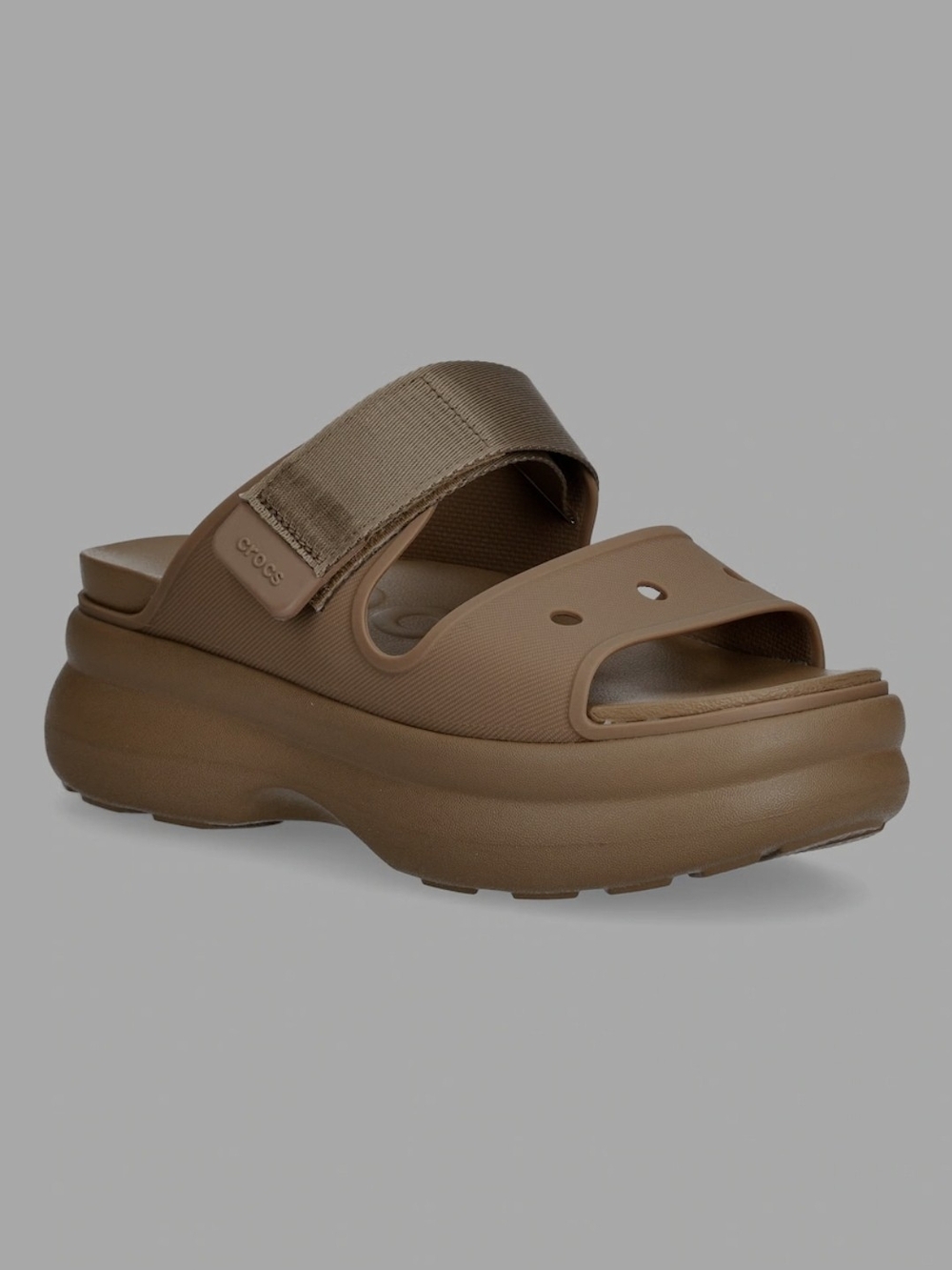 Crocs Women's Brown Platform Slide Sandal